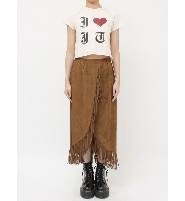jouetie「フリンジスリットストレートスカート」|スカート|