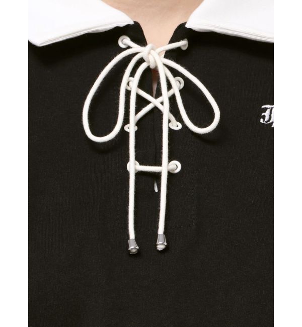 jouetie「レースアップポロトップス」|Tシャツ・カットソー|