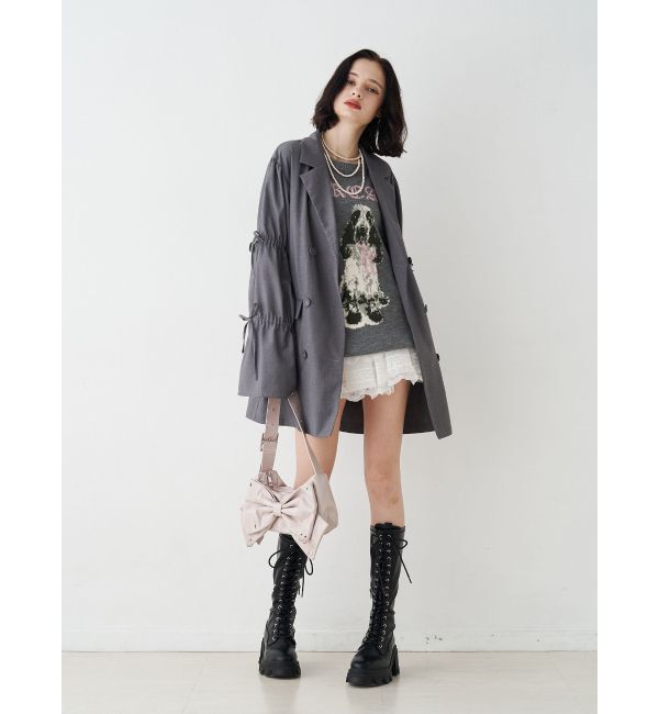 jouetie「DOGジャガードルーズニット」|ニット・セーター|