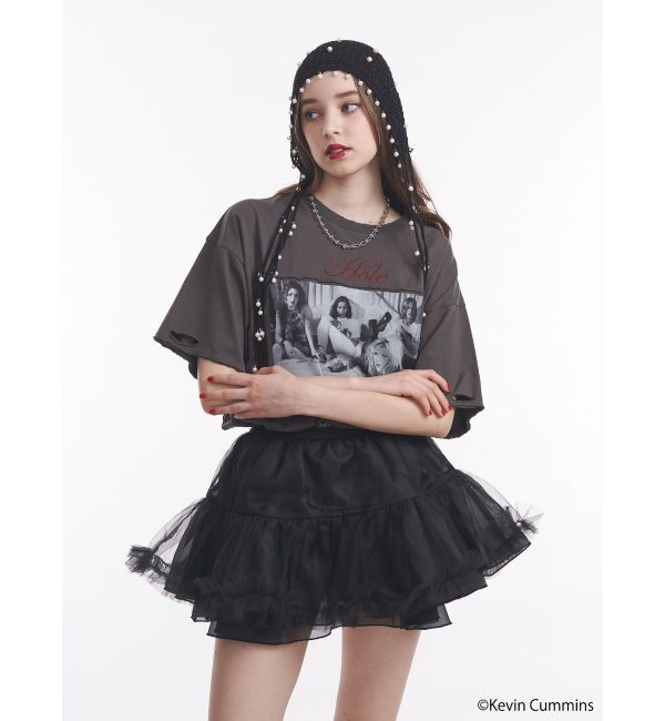 jouetie「【KevinCummins&times;jouetie】フォトダメージBIGTシャツ」|Tシャツ・カットソー|