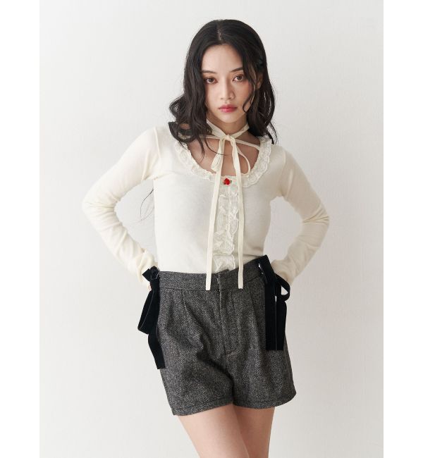 jouetie「ベロアリボンショートパンツ【セットアップ対応】」|その他|