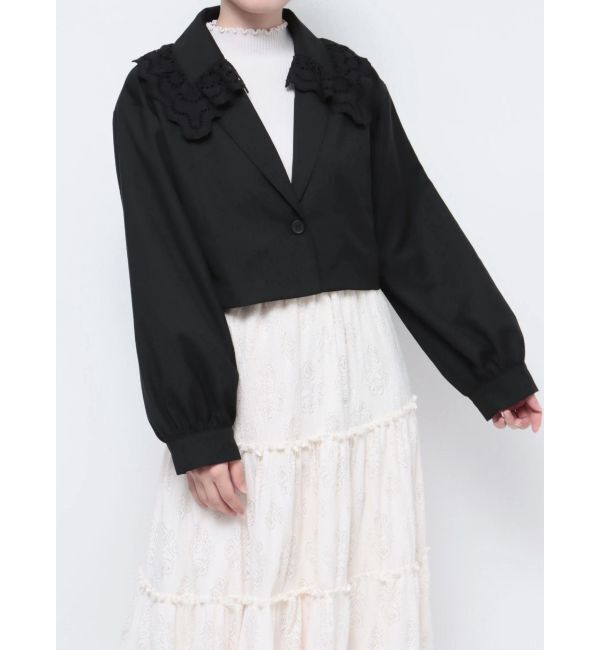 merry jenny「レースカラーショートジャケット」|その他|