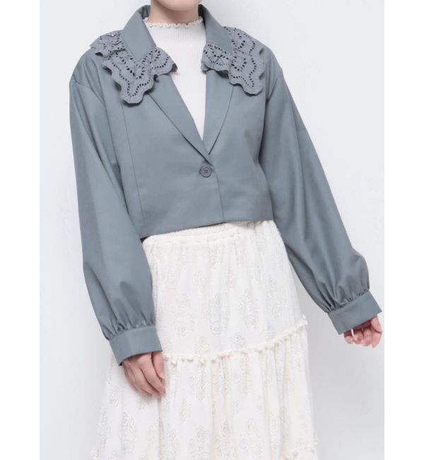 merry jenny「レースカラーショートジャケット」|その他|