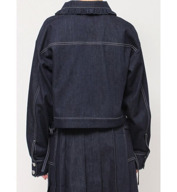 merry jenny「リボンポケットデニムジャケット【セットアップ着用可能】」|その他|