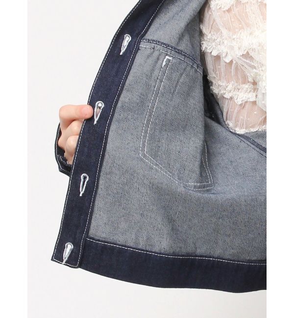 merry jenny「リボンポケットデニムジャケット【セットアップ着用可能】」|その他|