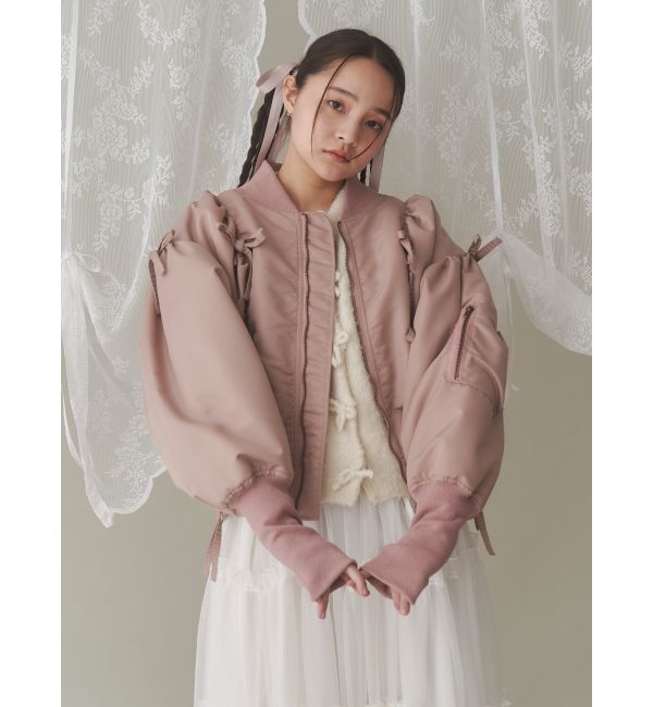 merry jenny「ribbon ribbon MA-1」|ミリタリージャケット|