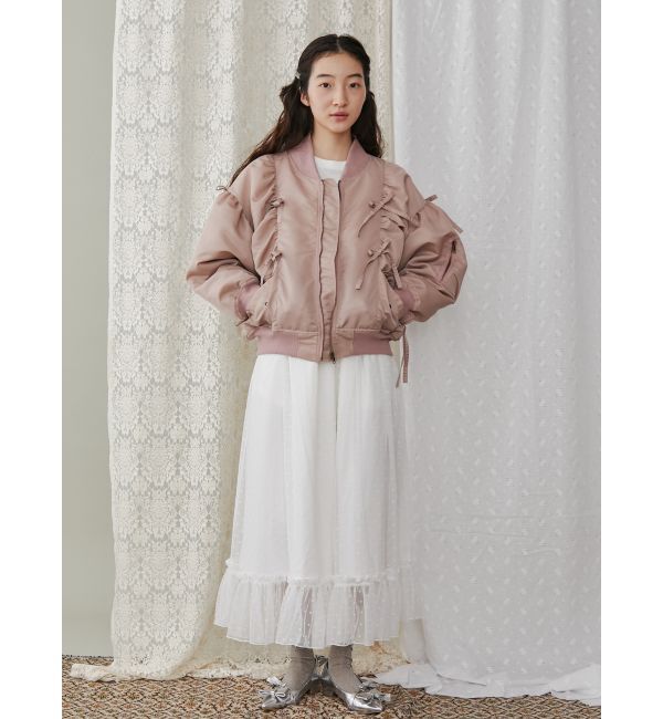 merry jenny「ribbon ribbon MA-1」|ミリタリージャケット|