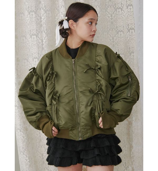 merry jenny「ribbon ribbon MA-1」|ミリタリージャケット|