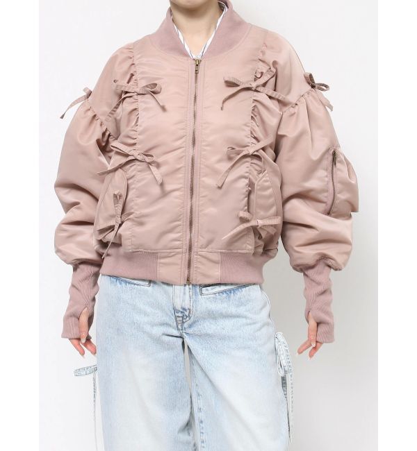 merry jenny「ribbon ribbon MA-1」|ミリタリージャケット|