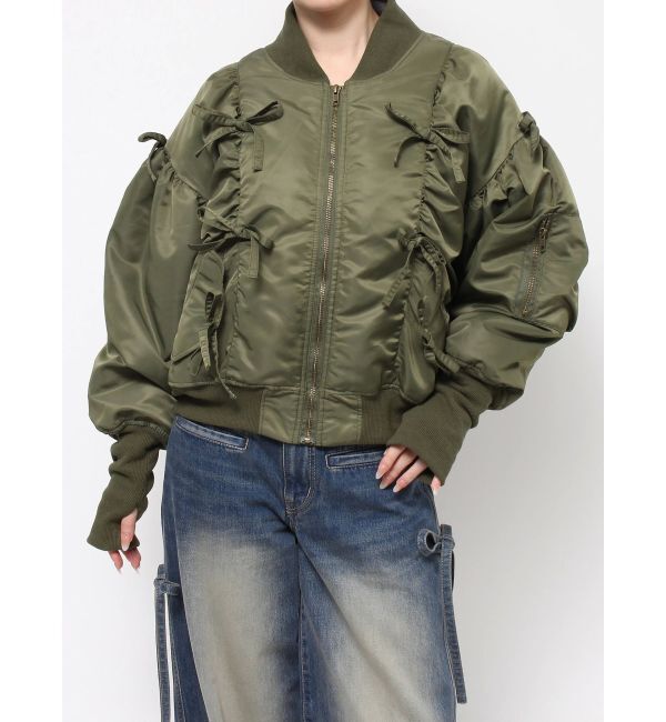 merry jenny「ribbon ribbon MA-1」|ミリタリージャケット|