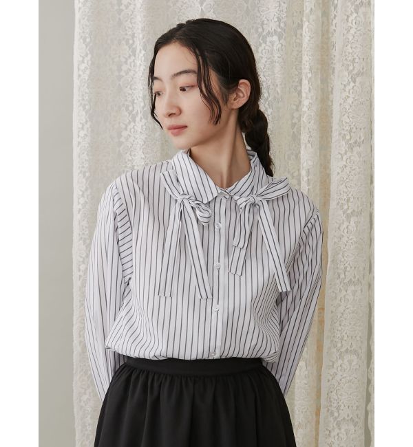 merry jenny「リボンリボンシャツ」|シャツ・ブラウス|