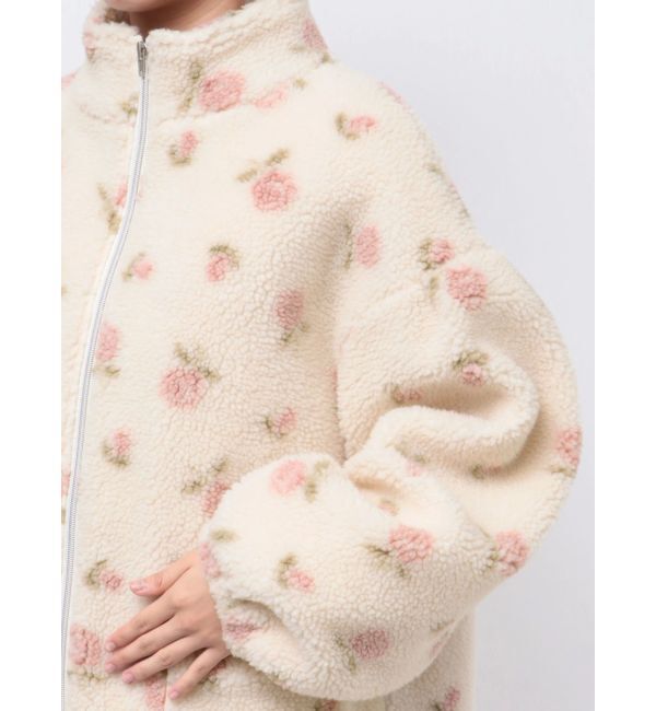 merry jenny「flowerボアブルゾン」|ブルゾン・スタジャン|