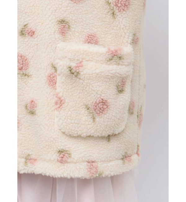 merry jenny「flowerボアブルゾン」|ブルゾン・スタジャン|