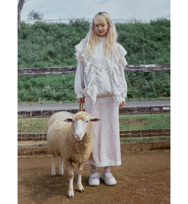 merry jenny「floralコンビフーディージャケット」|その他|