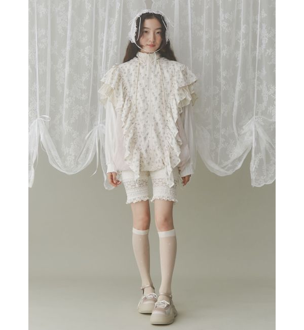 merry jenny「floralコンビフーディージャケット」|その他|