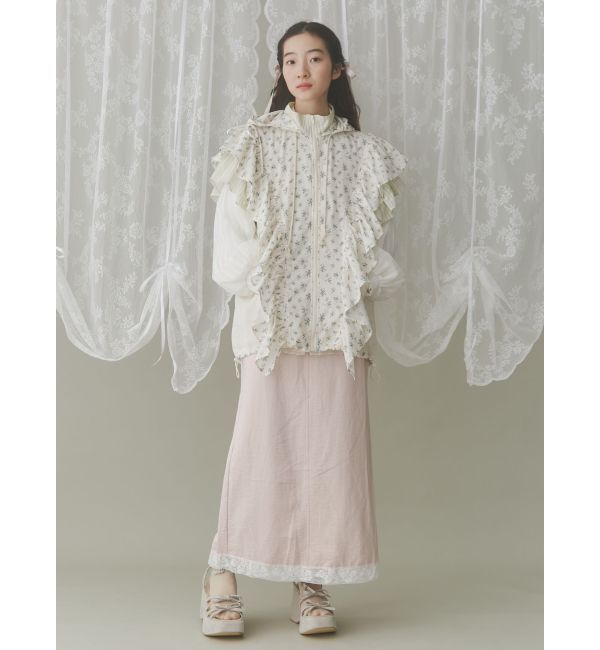 merry jenny「floralコンビフーディージャケット」|その他|