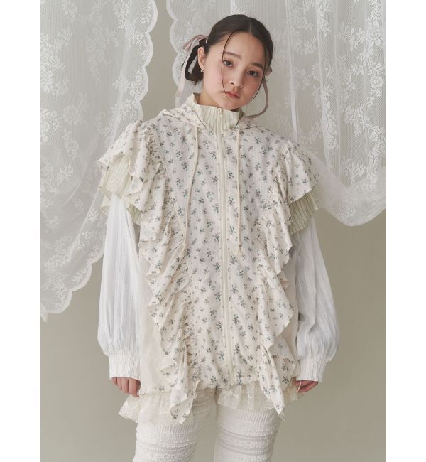 merry jenny「floralコンビフーディージャケット」|その他|