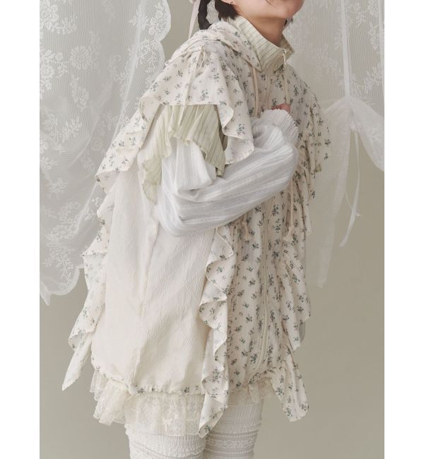 merry jenny「floralコンビフーディージャケット」|その他|