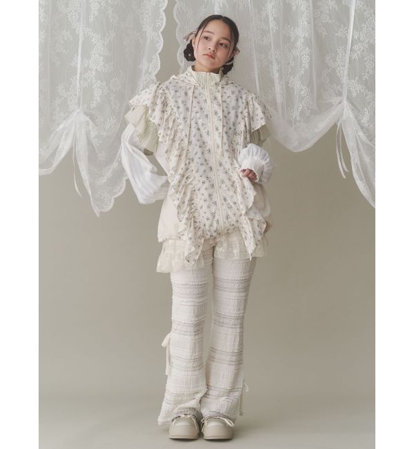 merry jenny「floralコンビフーディージャケット」|その他|