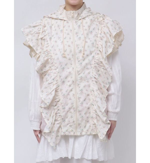 merry jenny「floralコンビフーディージャケット」|その他|