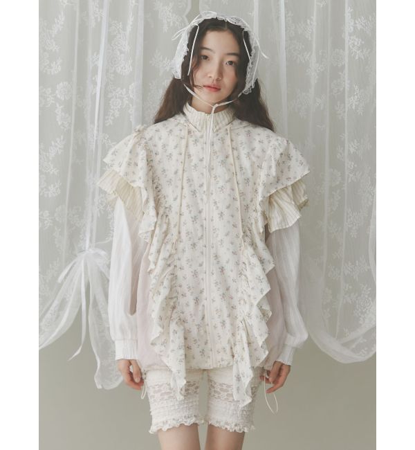 merry jenny「floralコンビフーディージャケット」|その他|