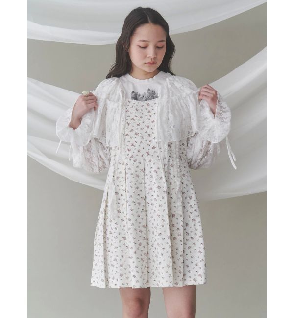 merry jenny「flowerプリーツミニワンピース」|ワンピース|