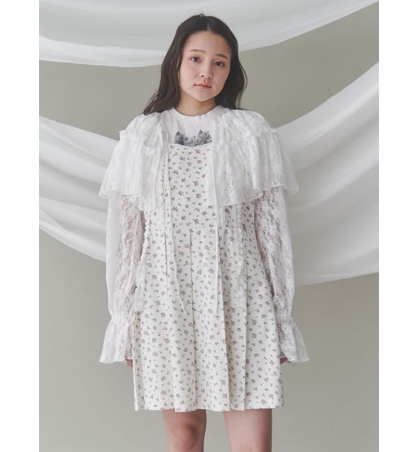 merry jenny「flowerプリーツミニワンピース」|ワンピース|