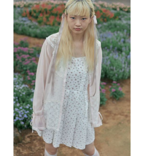 merry jenny「flowerプリーツミニワンピース」|ワンピース|