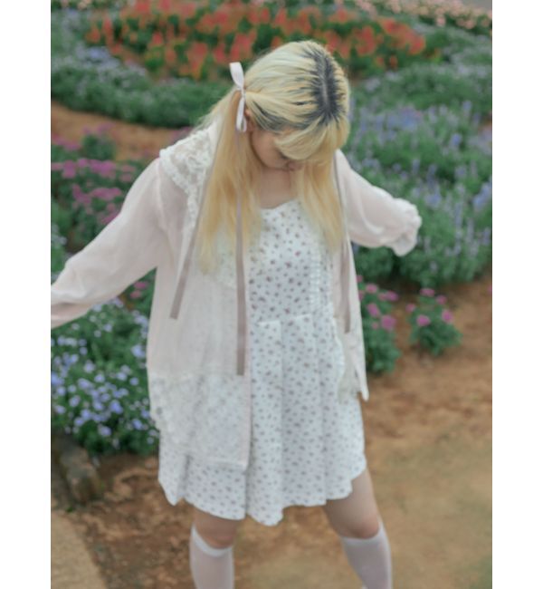 merry jenny「flowerプリーツミニワンピース」|ワンピース|