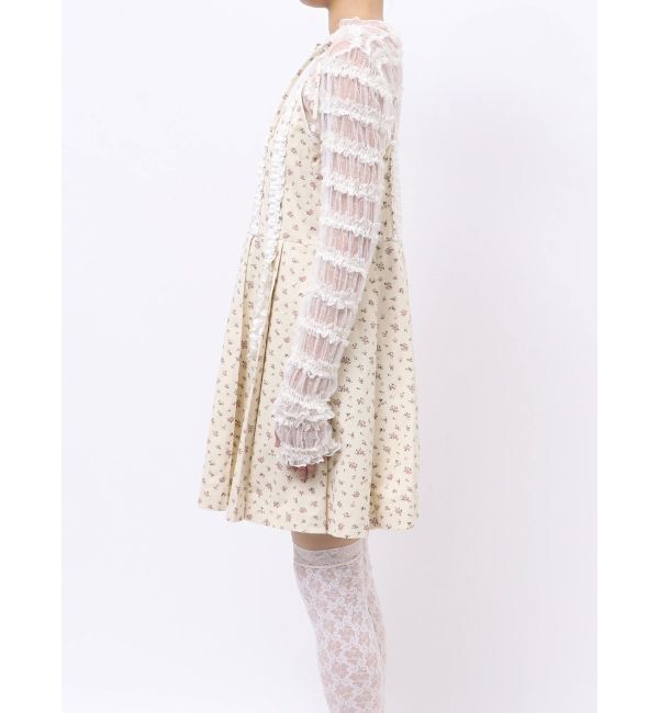 merry jenny「flowerプリーツミニワンピース」|ワンピース|