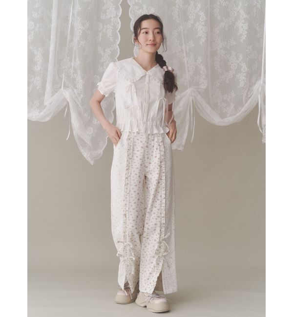 merry jenny「タックリボンブラウス」|シャツ・ブラウス|