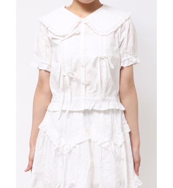 merry jenny「タックリボンブラウス」|シャツ・ブラウス|