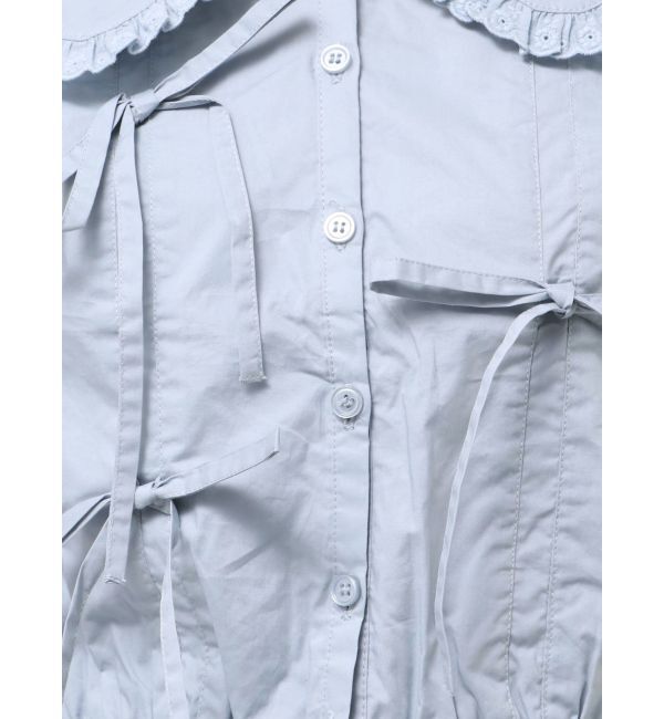 merry jenny「タックリボンブラウス」|シャツ・ブラウス|