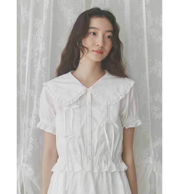 merry jenny「タックリボンブラウス」|シャツ・ブラウス|