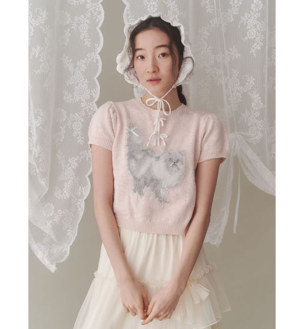 merry jenny「CATribbonニット」|ニット・セーター|