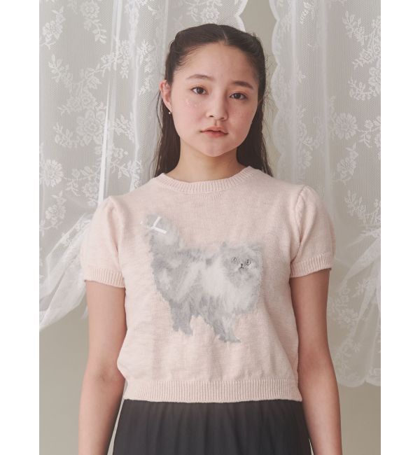 merry jenny「CATribbonニット」|ニット・セーター|