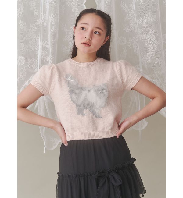 merry jenny「CATribbonニット」|ニット・セーター|