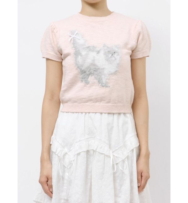 merry jenny「CATribbonニット」|ニット・セーター|