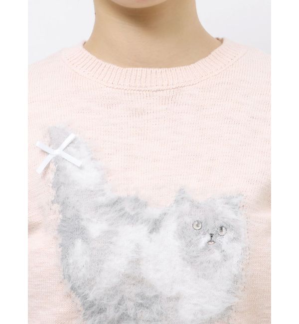 merry jenny「CATribbonニット」|ニット・セーター|