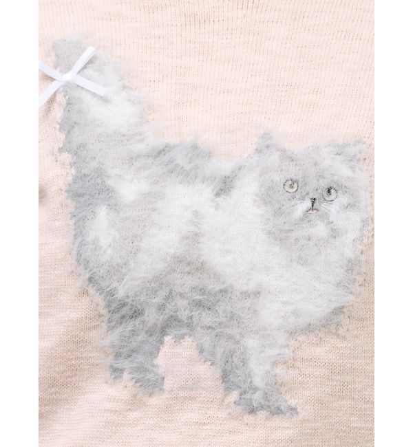 merry jenny「CATribbonニット」|ニット・セーター|