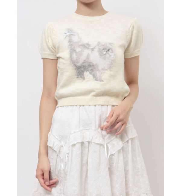 merry jenny「CATribbonニット」|ニット・セーター|