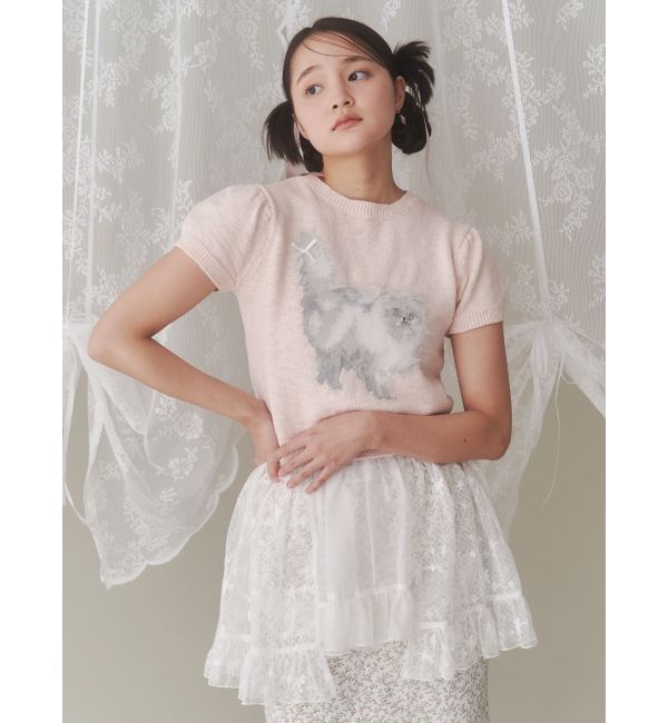 merry jenny「CATribbonニット」|ニット・セーター|