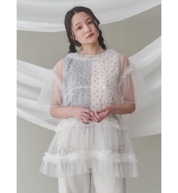 merry jenny「floral&times;floralカットタンクトップ」|タンクトップ|