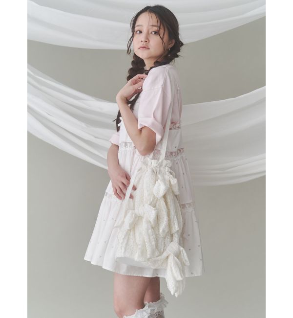 merry jenny「りぼんのレーストートバッグ」|トートバッグ|