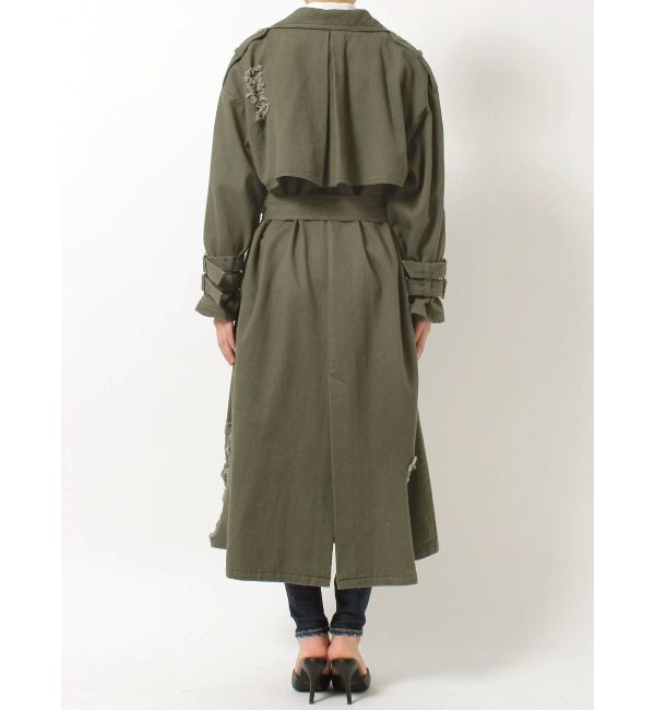 GYDA「グラインダーリラックストレンチコート」|トレンチコート|