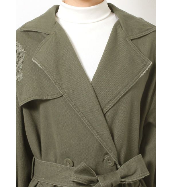 GYDA「グラインダーリラックストレンチコート」|トレンチコート|