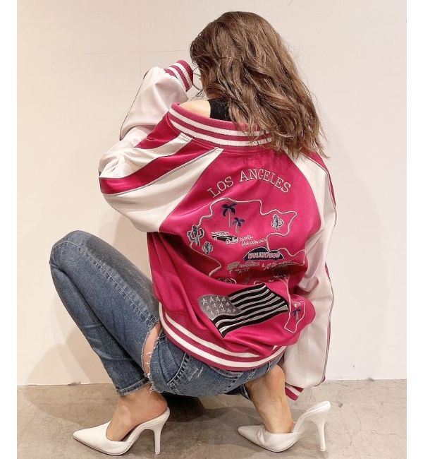 GYDA「LOS ANGELESスーベニアブルゾン」|ブルゾン・スタジャン|