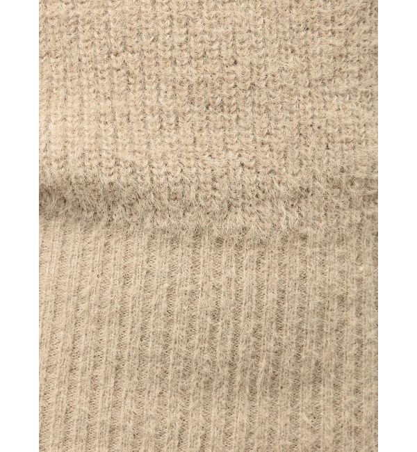 GYDA「Vネック シャギーニットワンピース」|ワンピース|