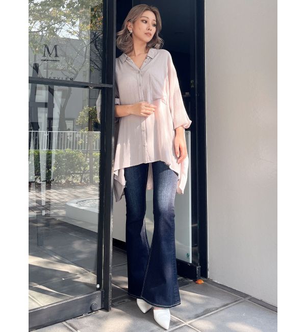 GYDA「楊柳シアーBIGシャツ」|シャツ・ブラウス|