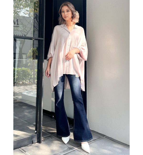 GYDA「楊柳シアーBIGシャツ」|シャツ・ブラウス|